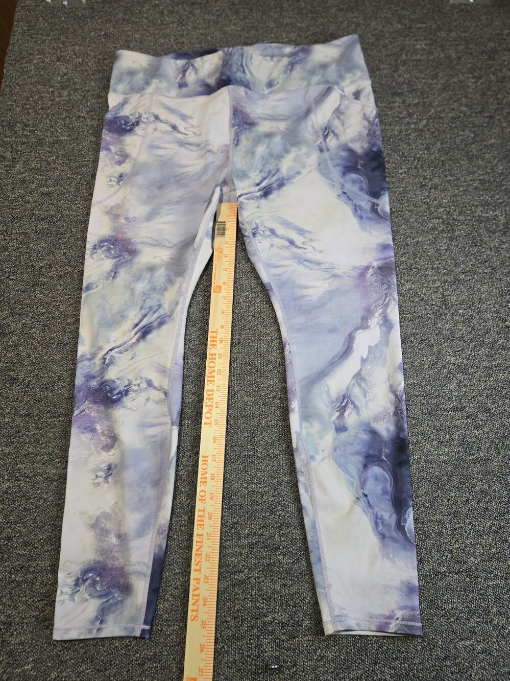 duluth trading Women's Leggings 2XL Marble Pattern